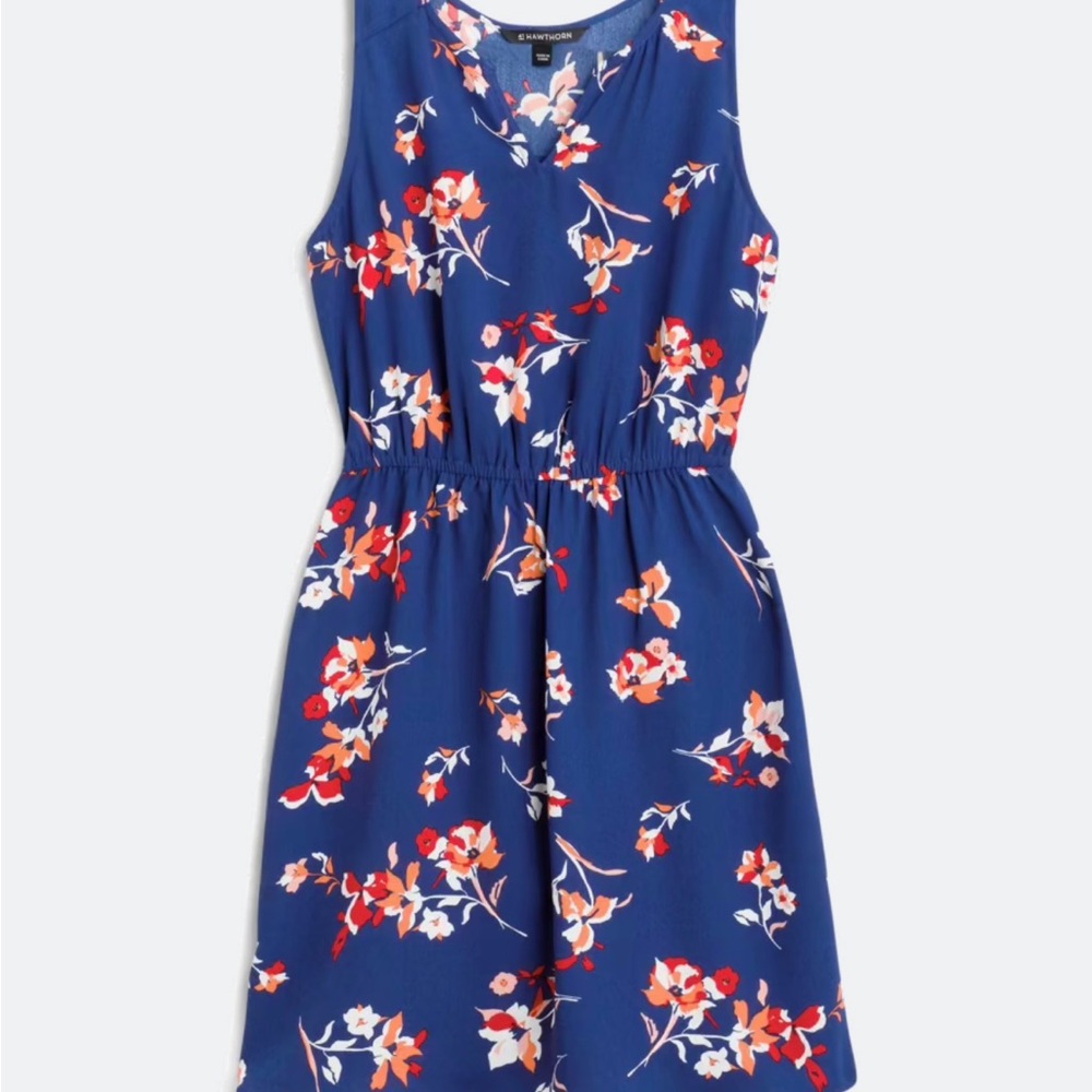 41 Hawthorn Blue Floral Midi Dress